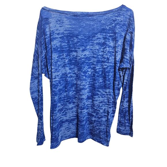 Tee by Big Star Top Womens Size Medium Blue Heathered Tshirt Long Sleeve (936) - Picture 2 of 5